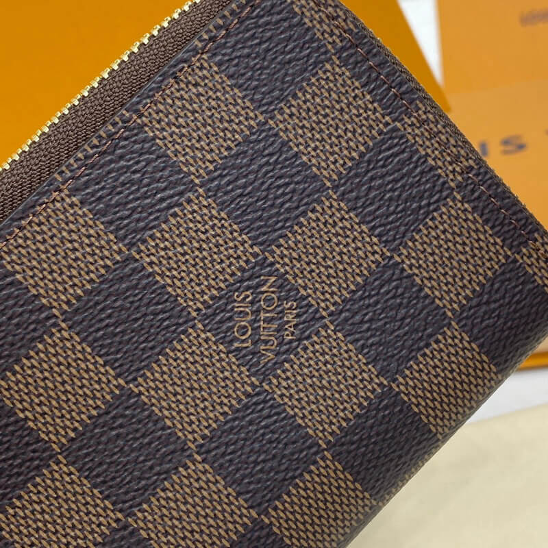 L0vis Vvtt0n Damier Ebene Canvas Clémence Wallet N60534