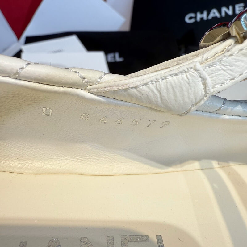 Ch**el Cap-Toe Quilted Mary Janes