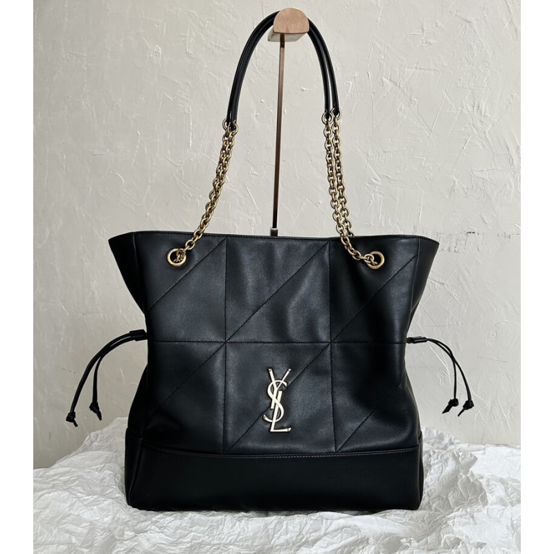 Sa1nt Lau*nt Large Leather Jamie 4.3 Shoulder Bag Black