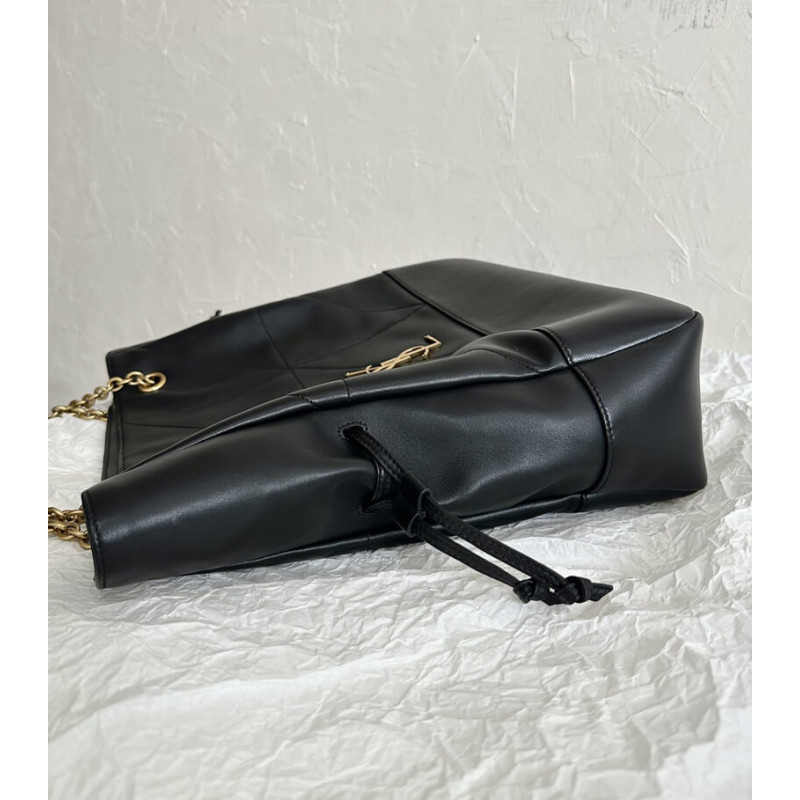 Sa1nt Lau*nt Large Leather Jamie 4.3 Shoulder Bag Black