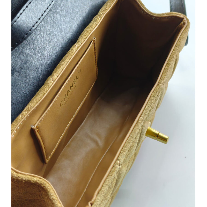 Ch**el Mini Flap Bag in Suede 19.5cm AP4677
