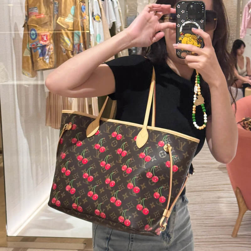 L0vis Vvtt0n LV x TM Cherry Neverfull MM M13263