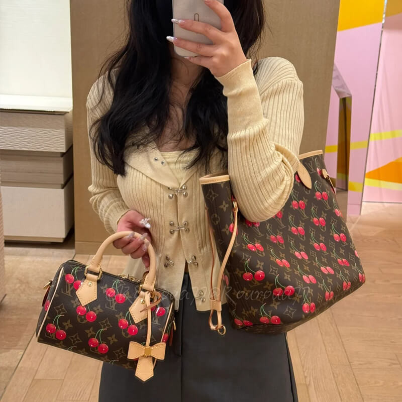 L0vis Vvtt0n LV x TM Cherry Neverfull MM M13263